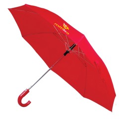 41 Inch Arc Custom Printed Auto Open Folding Umbrellas with Hook Handle