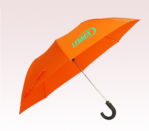 41 Inch Arc Personalized Auto Open Folding Umbrellas with Hook Handle