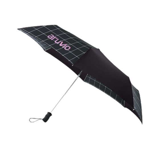 42 Inch Arc Custom Printed Totes 3 Fold Auto Open Umbrellas