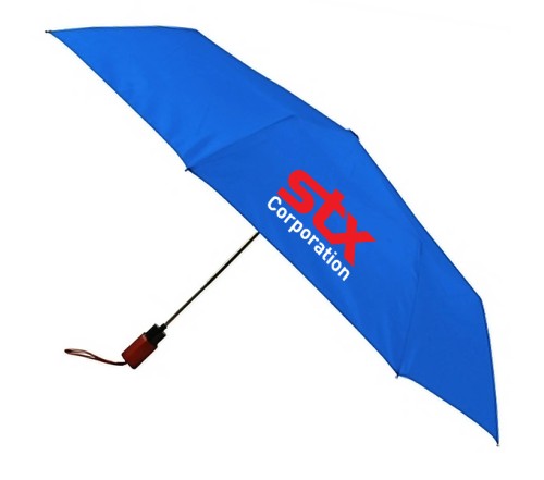 44 Inch Arc Logo Imprinted Auto Open 3 Fold Umbrellas