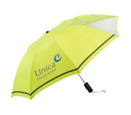 42 Inch Arc Logo Imprinted Clear View Safety Umbrellas