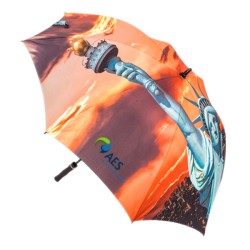 62 Inch Arc Custom Printed Full Color Golf Umbrellas