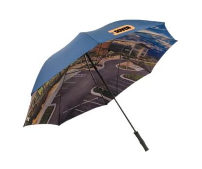 62 Inch Arc Promotional Double Cover Umbrellas