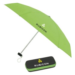 37 Inch Mini Arc Custom Logo Umbrellas with Case