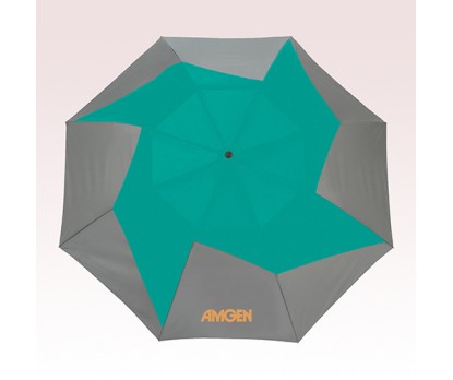 Personalized Vented Auto Open Folding Pinwheel Umbrellas