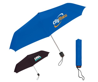 43 Inch Arc Personalized Super-Mini Telescopic Folding Umbrellas