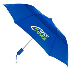 Personalized 42 inch Windproof Vented Auto - Open Folding Umbrella