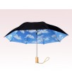 Personalized 46 inch Auto-Open Large Clouds and Sky Folding Umbrella