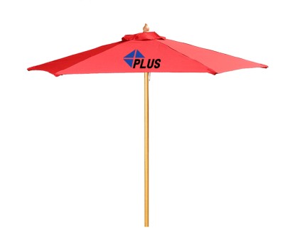 7 Ft Custom Imprinted Wood Market Umbrellas