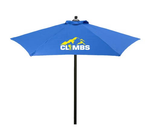 7 Ft Custom Printed New Steel Market Umbrellas