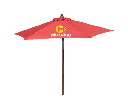 7 Ft Personalized Wood Look with Tilt Umbrellas