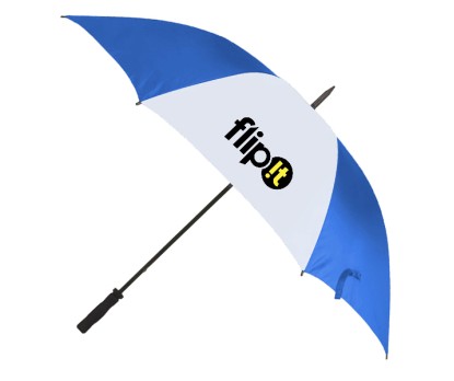 60 inch Arc Custom Logo Umbrellas w/ 4 Colors