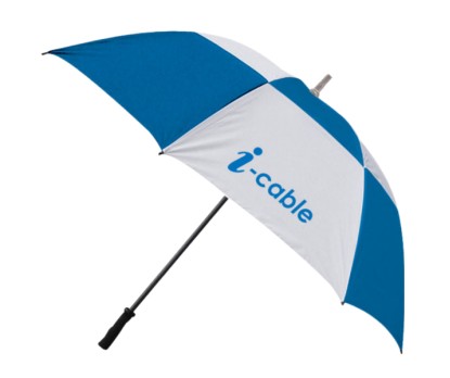 60 Inch Arc Custom Logo Golf Umbrellas W/ 3 Colors