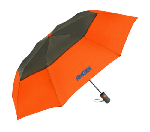 42 Inch Arc Promotional Vented Graphite Crown Umbrellas