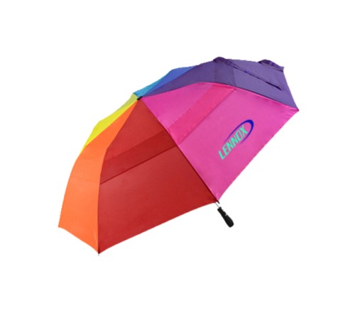 58 Inch Arc Custom Printed MVP Rainbow Umbrellas