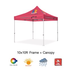 10'x10' Full Imprinted Deluxe Custom Event Tent Kits