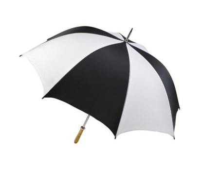 Personalized Black & White 60 inch Arc Pro-Am Golf Umbrellas