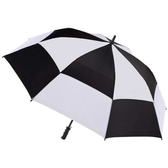 Personalized Black & White 60 inch Arc Totes Stormbeater Golf Stick Umbrellas