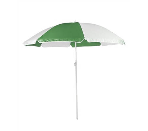 Personalized Forest Green White 72Arc Economy Beach Umbrellas