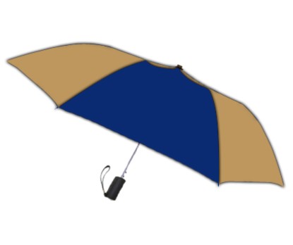 Personalized Navy and Khaki 42 inch Arc Spectrum Automatic Folding Umbrellas