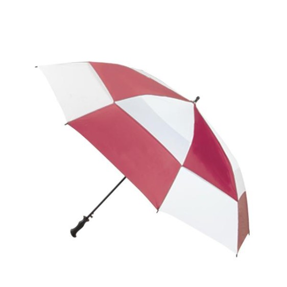 Personalized Red & White 68 inch Arc Totes Super Deluxe Premium Golf Umbrellas
