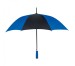 Personalized Royal Blue and Black 46 inch Arc Printed Umbrellas