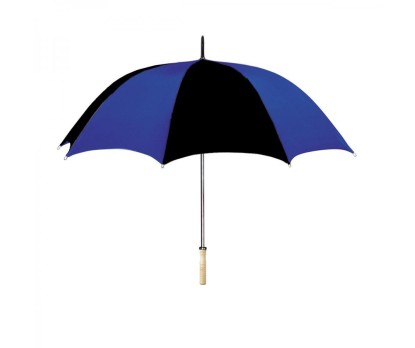 Personalized Royal Blue and Black 48 inch Arc Umbrellas