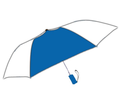 Personalized Royal White 42Arc Windproof Vented Auto Open Umbrellas