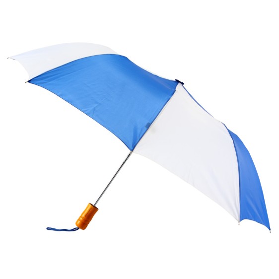 Personalized Royal & White 43 inch Arc Windy Umbrellas Personalized Royal & White 43 inch Arc Windy Umbrellas