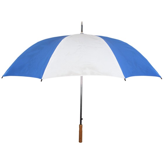 Personalized Royal & White 60 inch Arc Storm Umbrellas