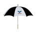 Personalized White and Black 60 inch Arc Golf Umbrellas 