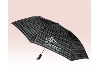 Black / Modern / Plaid 44 inch Arc Expressions Auto- Open Umbrellas