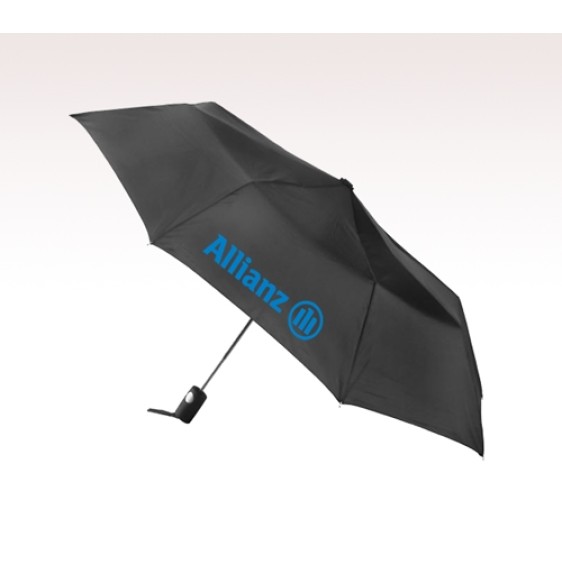 Personalized Black 42 inch Arc Totes Auto- Open Folding Umbrellas