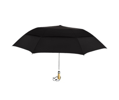 Personalized Black 58 inch Large Vented Auto-Open Folding Umbrellas