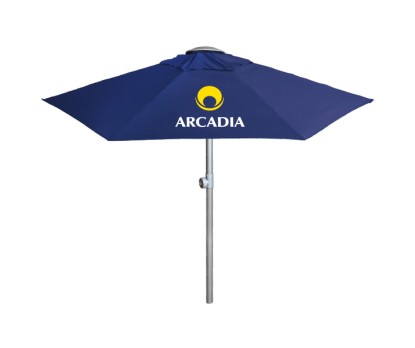 Personalized Navy Blue 7 ft x 6 Panel Configuration Market Umbrellas