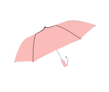 Personalized Pink 42 inch Arc Windproof Auto-Open Umbrellas