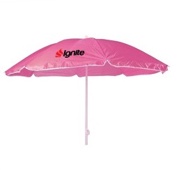 Personalized Pink 72 inch Arc Economy Beach Umbrellas