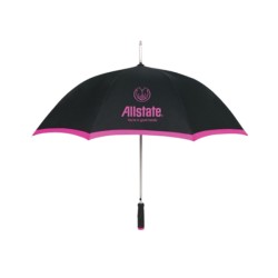 Personalized Fuchsia 46 inch Arc Edge Two-Tone Umbrellas