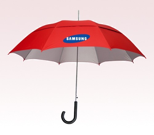 Personalized Red 48 inch Arc UVdefyer Umbrellas