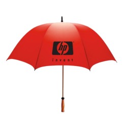 Personalized Red 64 inchArc Mulligan Golf Umbrellas