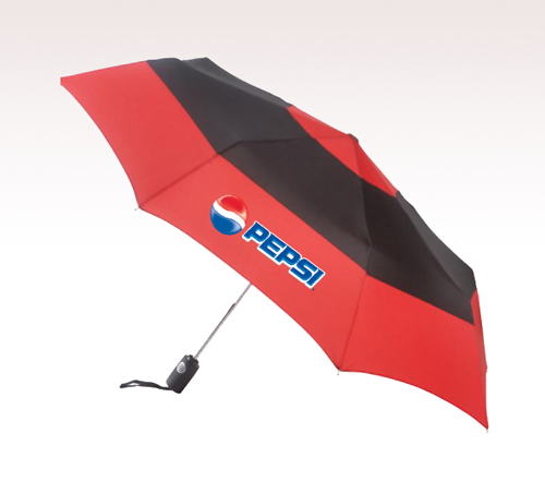 Customized Red 43'' Arc Auto Open/Close Custom Logo Umbrellas