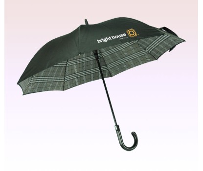 48 Inch Arc Logo Imprinted Safety Auto Open Straight Golf Umbrellas