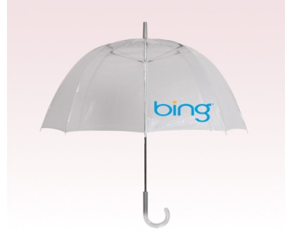 48 inch Arc Bubble Custom Transparent Umbrellas