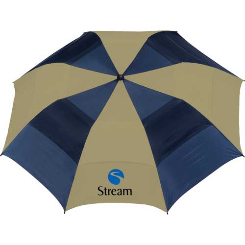 58 inch Arc Vented Golf Custom Printed Umbrellas w/ 8 Colors