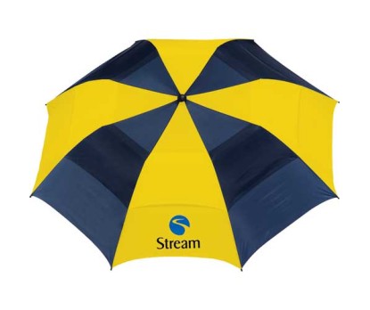 58 inch Arc Vented Golf Custom Printed Umbrellas w/ 8 Colors